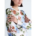 thumbnail image 4 of Free Assembly Women's and Women's Plus Sweater with Long Puff Sleeves, Midweight, Sizes XS-4X, 4 of 5