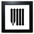thumbnail image 1 of roman numerals eight in black Black Square Frame Picture Wall Tabletop, 1 of 3