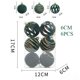 thumbnail image 3 of 6/12pcs 6cm Wine Red Christmas Ball Ornaments Dark Green White Christmas Tree Party Decoration New Christmas Spheres Pendant, 3 of 5