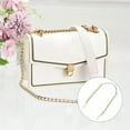 thumbnail image 5 of Unique Bargains Purse Leather Iron Flat Chain Strap White Gold 1000x10x3mm, 5 of 6