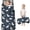 Unicorn and Star Blue Pattern, variant on Unicorn and Cat White Pattern Teens Toddler Nap Mat with Pillow, Sleeping Mat Bag for Preschool Daycare 59"x22"