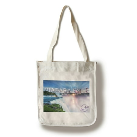 Niagara Falls - Falls & Skyline - Lantern Press Photography (100% Cotton Tote Bag -