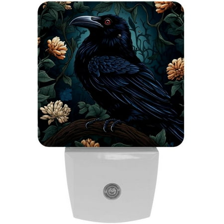 

Crow LED Square Night Lights - Modern Design Energy Efficient Indoor Lighting for Bedrooms Bathrooms and Hallways - 200 Characters
