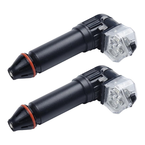 Luz LED para manillar de bicicleta, 350 mAh, 28 lm, tapones para extremos de barra, luces recargables por USB