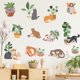 thumbnail image 2 of Un conjunto de pegatinas de pared de gatos pegatinas de pared de plantas en maceta decoración de pared para sala de estar bebé guardería habitación de los niños JAMW Sencillez, 2 of 5