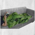 thumbnail image 6 of Plant Soft Flannel Fleece Throw Blanket, Close-up Tropic Foliage Pattern Helleborus Leaves Natural Herbs Wildflowers, Cozy Plush for Indoor and Outdoor Use, 50" x 70", Lime Green, by Ambesonne, 6 of 6