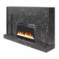 thumbnail image 2 of CosmoLiving by Cosmopolitan Liberty Mantel Fireplace, Black Faux Marble, 2 of 8