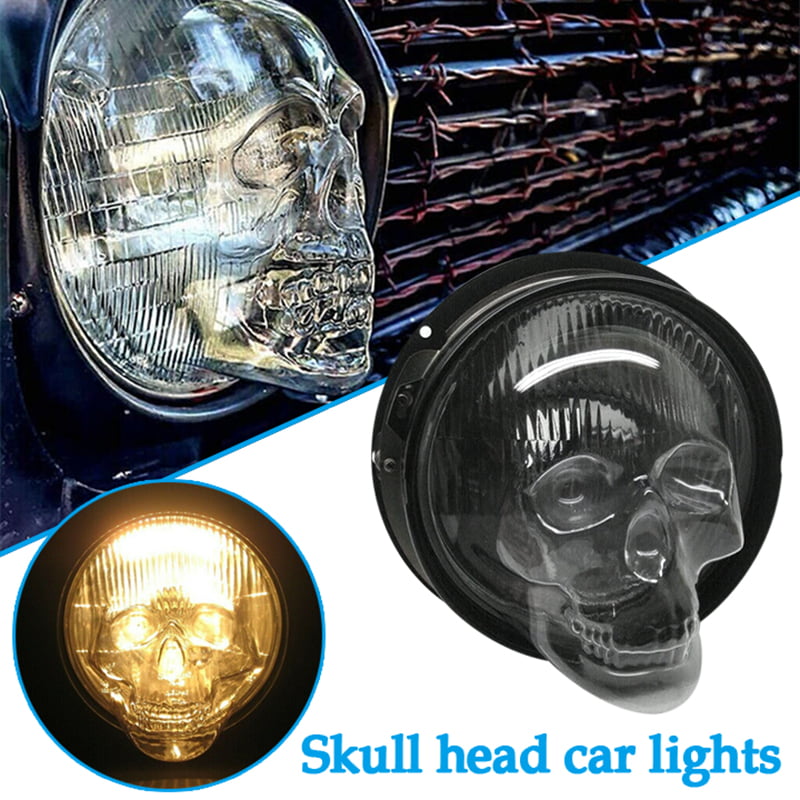 headlights for cars and trucks and bike Skull headlight covers that fit 7in