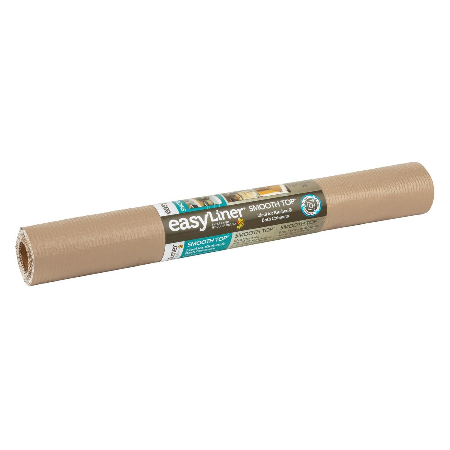 Smooth Top EasyLiner Brand Shelf Liner, Taupe, 20 in. x 6 ft., Multiple Sizes available
