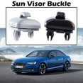thumbnail image 6 of 2x Sun visor hook holder clips for Audi A1 A3 A4 A5 Q3 Q5 Black 8W0857562A Best Q2R5, 6 of 9