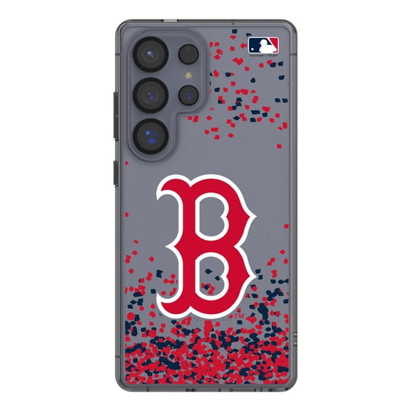 Boston Red Sox Galaxy S8 Confetti Design Clear Case
