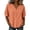 Orange, variant on Zynoxe Womens Casual Cotton Linen Tops for Daily Wear Solid Color Button V-neck Short Sleeve Tops Peasant Gauze Loose Versatile Plus Size Tops White M