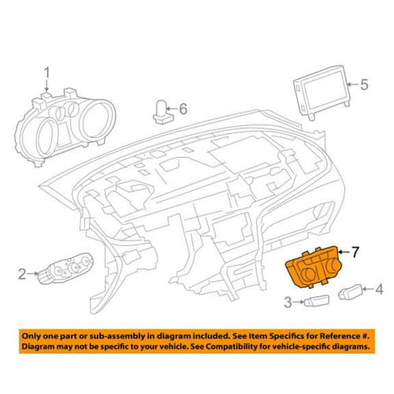 Buick GM OEM 17-18 Encore-Dash Control Unit 39081563