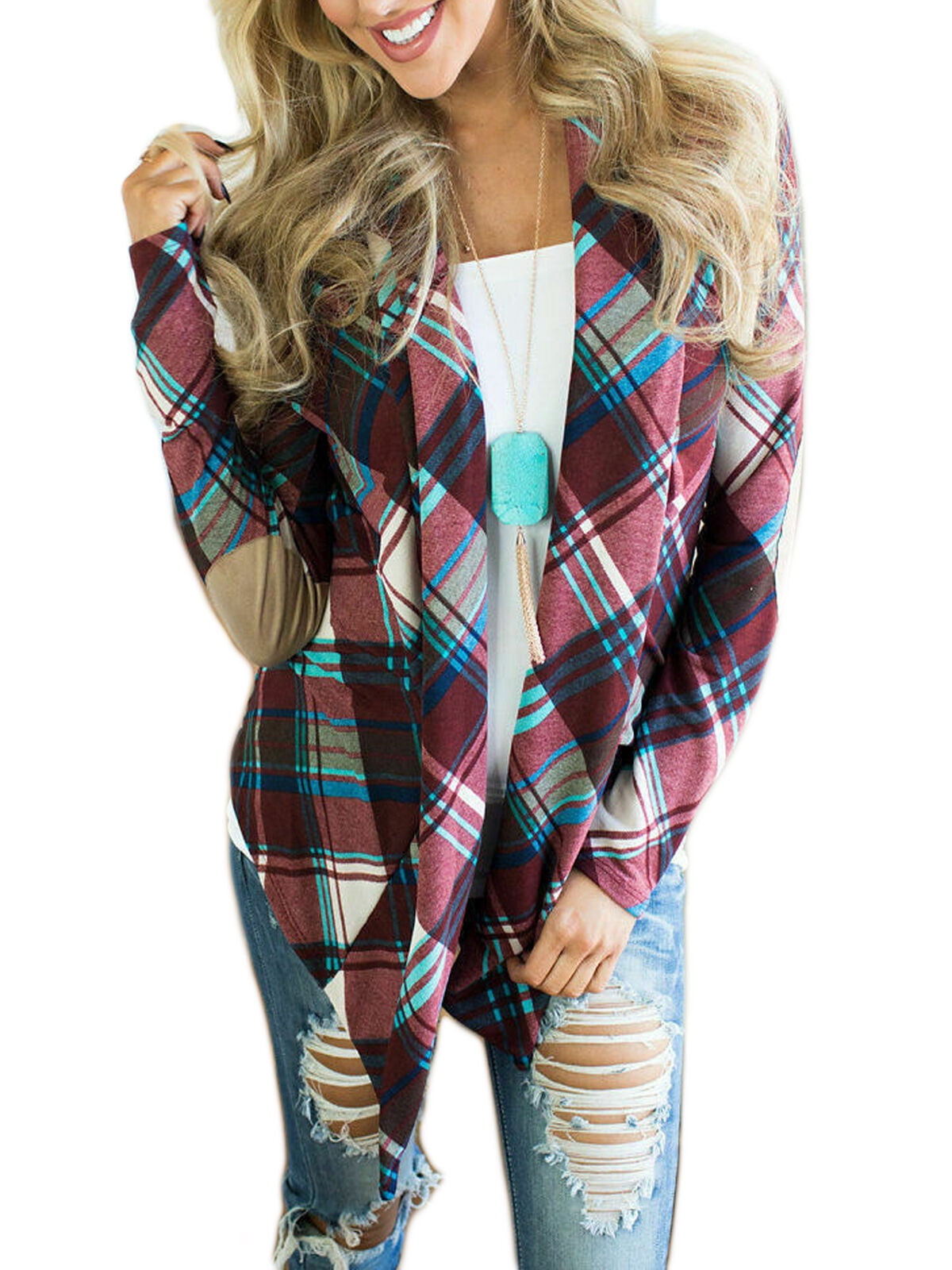 flannel cardigan