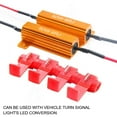thumbnail image 5 of 3157 Front LED Turn Signal Load Resistor Adapter Anti Hyper Flash Error Canceler，Pack of 2, 5 of 10