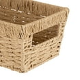 thumbnail image 6 of Simplify Dutch Weave Paper Rope Small Shelf Storage Basket, 6 of 9