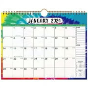 2024 Calendar - 2024 Wall Calendar, Jan 2024 - Dec 2024, 12 Monthly Wall Calendar 2024, 11" x 8.5", Twin-Wire Binding, Hanging Loop, Premium Thick Paper Perfect for Organizing