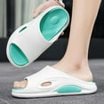 thumbnail image 3 of Men's Beach Slippers with Soft Low Arch Support Comfortable Thick Sole Anti Slip Easy To Clean, 3 of 5