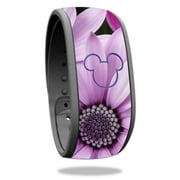 MightySkins DIMABA-Purple Flowers Skin Decal Wrap for Disney Magic Band - Toy Purple Flowers