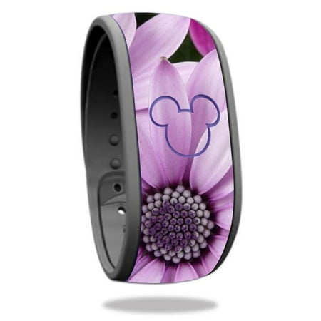 MightySkins DIMABA-Purple Flowers Skin Decal Wrap for Disney Magic Band - Toy Purple Flowers