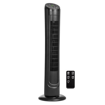 Best Choice Products Portable Quiet Oscillating Standing Floor Tower Fan with 3 Speeds, 3 Modes, 7.5 Hour Timer, and Remote Control, 40in, (Best Tower Fan For Bedroom)