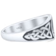 thumbnail image 2 of Classic Celtic Triquetra Knot And Valknut Knot Ring Band 925 Sterling Silver Size 9, 2 of 5