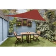 thumbnail image 2 of Triangle Outdoor Sun Shade Sail Waterproof Patio Canopy Backyard Porch Pool Sun Shelter Cover 12'x12'x12' Dark Red, 2 of 8