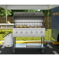 thumbnail image 5 of 48 in. Commercial Outdoor Propane Gas Grill with Roll Dome Cover, ETL Listed in Stainless-Steel (CGKIT4-48D), 5 of 13