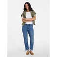 thumbnail image 3 of Time and Tru Women's Mid Rise Boyfriend Jeans, 26" Inseam, Sizes 0-22, 3 of 6