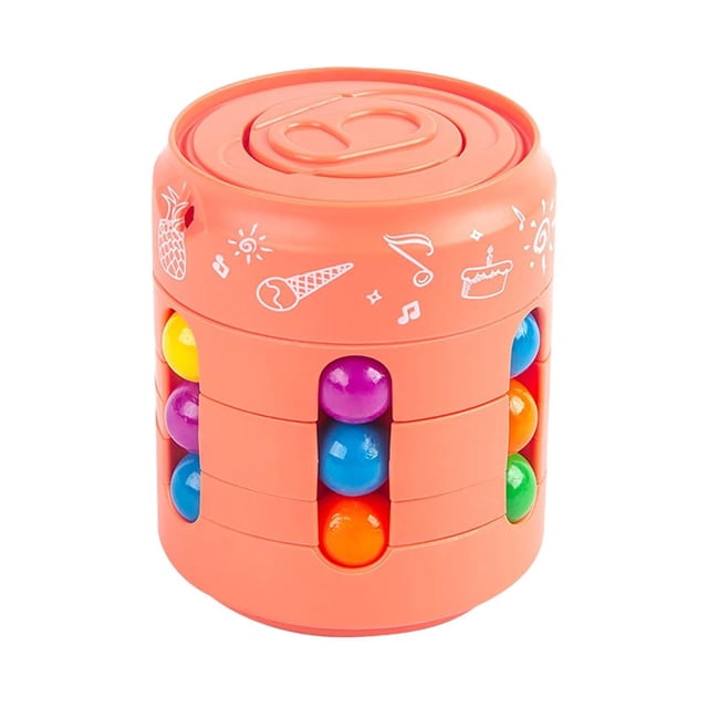Juguete Sunnimix Frijoles Giratorios 3D Rompecabezas Naranja Juguetes cubo mágico