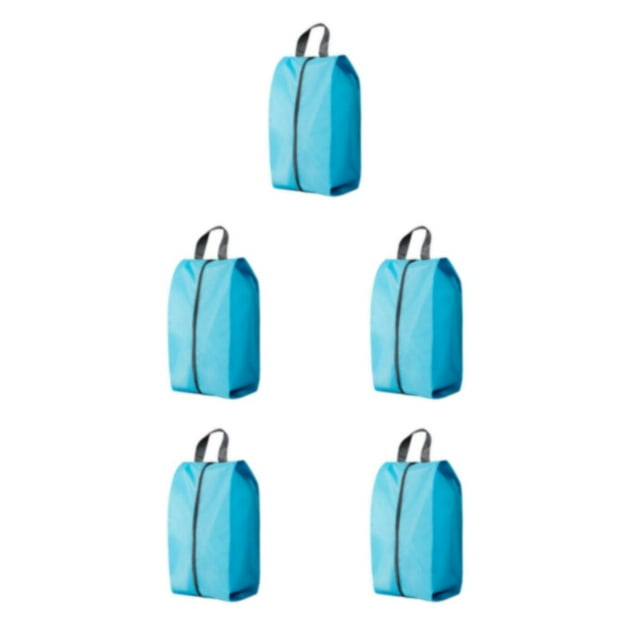 Youkk Sac à Chaussures Léger et Portable en Polyester pour Voyage Pack Chaussures avec Facilité à Utiliser Rangement Compact Vert Azur m 5Set