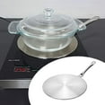 thumbnail image 3 of Stainless Steel Induction Hob Adapter Heat Diffuser Converter Hob Adapter Plate for Electric L, 3 of 7