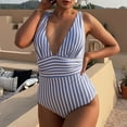 thumbnail image 2 of KDFJPTH Womens One Piece Swimsuit Blue Swimsuit L, 2 of 9