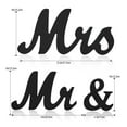 thumbnail image 3 of Exquisite Wood Letters MR & MRS Sign Wedding Pros Anniversary Party Decor Signs, 3 of 7
