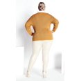 thumbnail image 4 of Avenue Women's Plus Size Primrose V-neckline Long Sleeves Relaxed Fit Sweater, 4 of 5