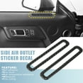 thumbnail image 2 of Unique Bargains 2pcs Carbon Fiber Side Air Outlet Sticker Trim Accessories for Ford for Mustang 2015 2016 2017 2018 2019 2020 Black, 2 of 7