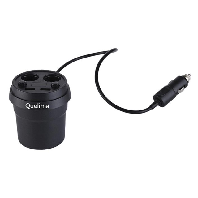 Toma de Corriente con Enchufe para con Voltímetro Yotijar Cargador de coche con doble puerto USB