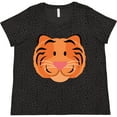 thumbnail image 3 of Inktastic Tiger Face Women's Plus Size T-Shirt, 3 of 5