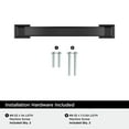 thumbnail image 4 of Amerock Sheffield 3-3/4 inch (96mm) Center-to-Center Matte Black Cabinet Pull, 10 Pack, 4 of 4