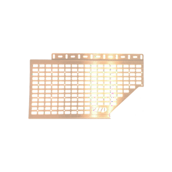 Fits 2020-2023 Jeep Gladiator JT Warrior Molle Cargo Panel 27402 Use To Store RotoPaX Container/MOLLE Pouch/Off-Road Jack/Camping Equipment; Bed Side Mount; Raw; Aluminum