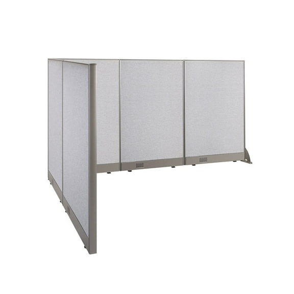 GOF L-shaped Freestanding Office Partition, Room Divider, Privacy Screen, Workstation Cubicle (66”D x 90”W x 48”H)