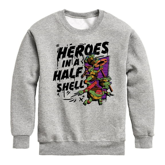 Teenage Mutant Ninja Turtles Mutant Mayhem - Heroes In A Half Shell - Toddler & Youth Crewneck Fleece Sweatshirt