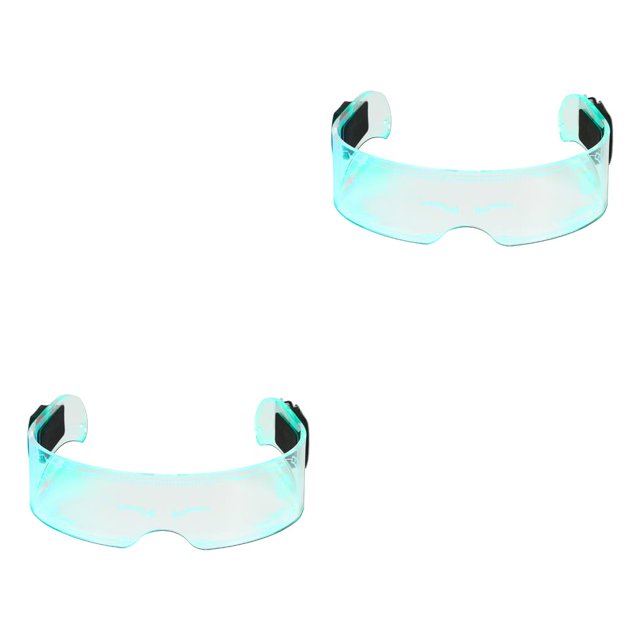 Wosthever Gafas LED iluminadas, accesorios para fiestas, adorno de disfraz acrílico, suministros de fiesta de neón para decoración de No.1 2piezas