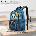 thumbnail image 6 of Yuyamidu Starry Night Panda Kids Backpack Set 4Pcs for 6-8 8-10 10-12 Girls Boys Elementary School Bookbag with Lunch Box Pencil Case Water Bottle Bag Travel Rucksack, 6 of 7