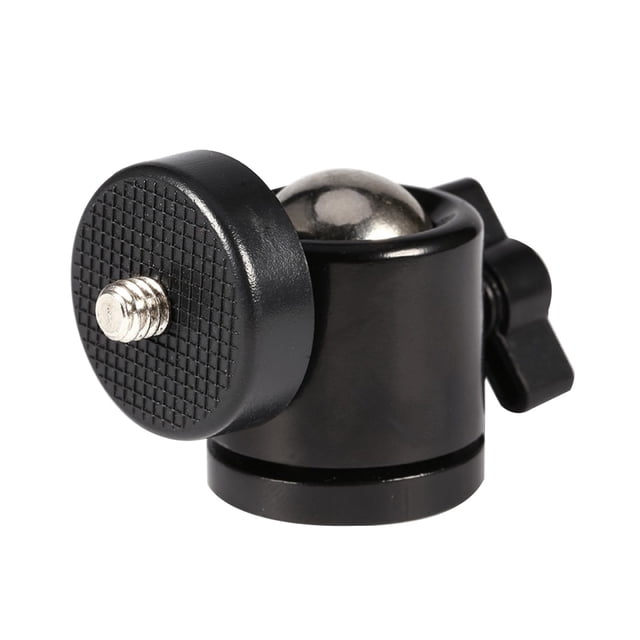 Injueey Adaptador de trípode de fotografía de 1/4 pulgadas y 3/8 pulgadas, Mini soporte de cabeza de bola, conector de cámara DSLR, cabeza de soporte Accesorios de cámara y óptica
