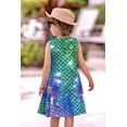 thumbnail image 4 of Youmei Girls Dress Kids Sleeveless Mermaid Birthday Sundress for 4-13 Years, 4 of 7