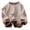 Brown, variant on Boys Girls Striped Plus Size Sweatshirt Color Block Crew Neck Long Sleeve Casual Loose Pullover Winter Warm Tops for Gifts,Brown 2,5 Years