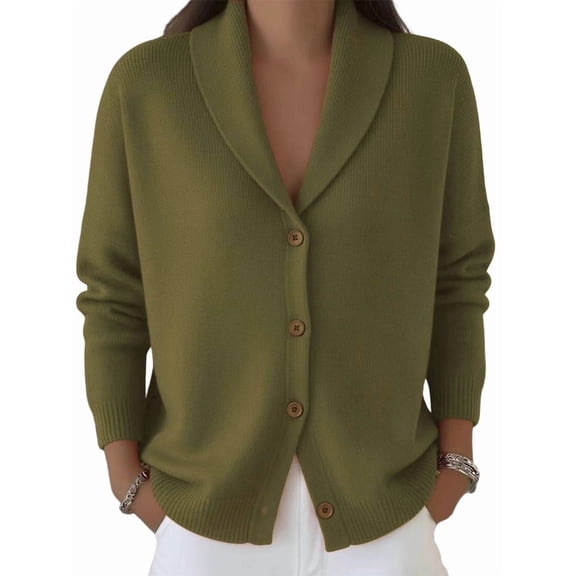 Fewfanhot Sweaters for Women Lightweight Cardigan Knit Button Knit Tops Business Casual Office Wear