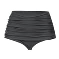 thumbnail image 5 of Women‘S High Waisted Swim Bottom Ruched Bikini Tankini Swimsuit Briefs, 5 of 5