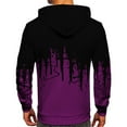 thumbnail image 3 of Men's Loose Printed Hooded Sweatshirt Men's Casual Fashion Sports Sweatshirt, 3 of 5